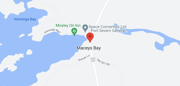 map of 659 HONEY HARBOUR ROAD